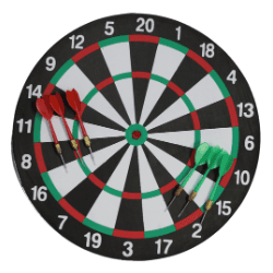 Large 17" Dart Board