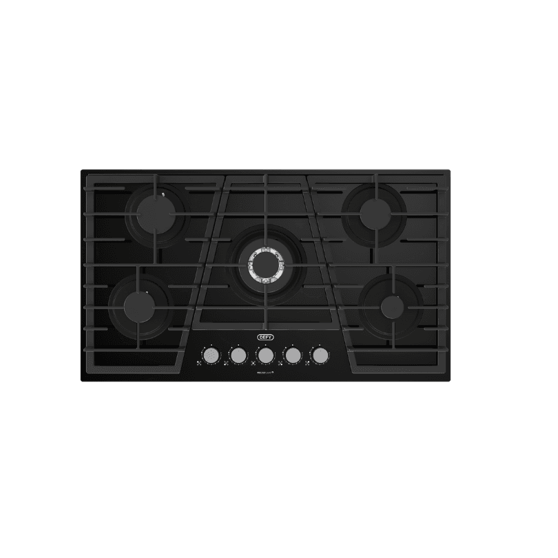 Defy 90cm 5Burner Gas On Glass Hob - DHG931